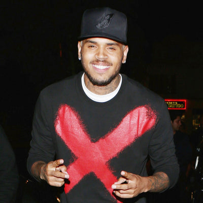 Chris Brown wearing X Black Unisex Sweatshirt