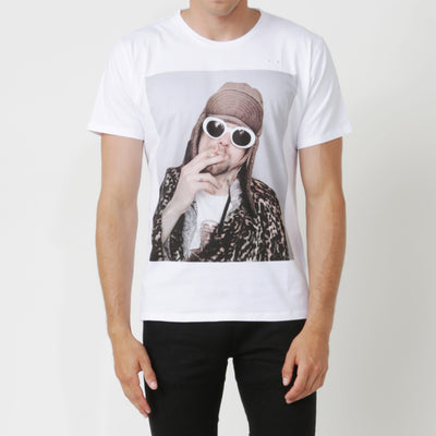 Kurt Cobain 1, Unisex Fit T-shirt White - ONETSHIRT 